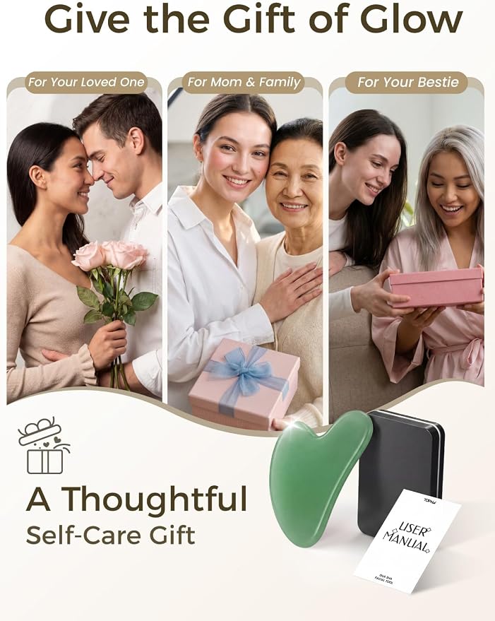 Gua Sha Facial Tool – Green Stone Guasha Tool - Image 7