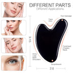 Gua Sha Facial Tools Black Guasha Stone - Image 2