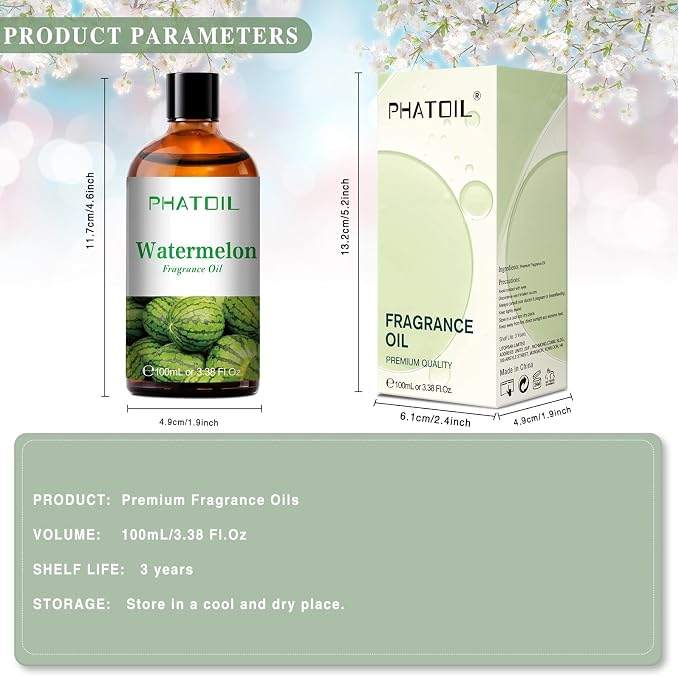 PHATOIL 3.38FL.OZ Watermelon Fragrance Oils - Image 6