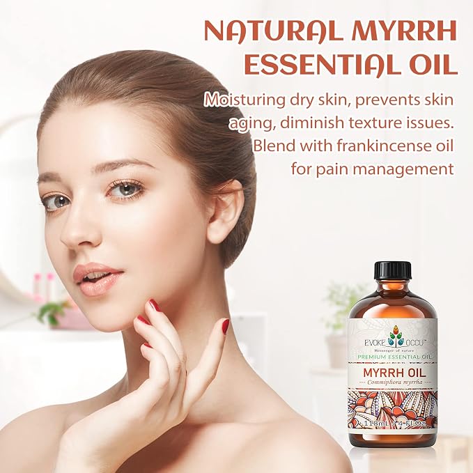 EVOKE OCCU Myrrh Essential Oil for Discomfort Relief, Skin Care - Image 5