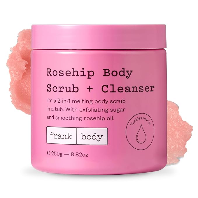 frank body Rosehip Body Scrub & Cleanser | Fades Marks & Softens Skin by FrankBody