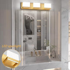 Tipace Gold Bathroom Vanity Light Fixtures Modern LED 3 Lights Vanity Light - Image 3