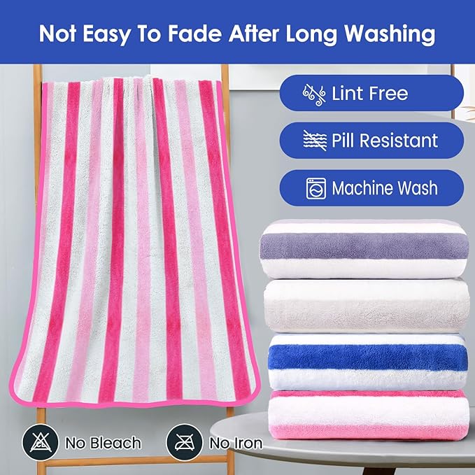 JML Microfiber Bath Towels, 2 Pack, Super Absorbent, Fast Drying, Large Beach - Image 6