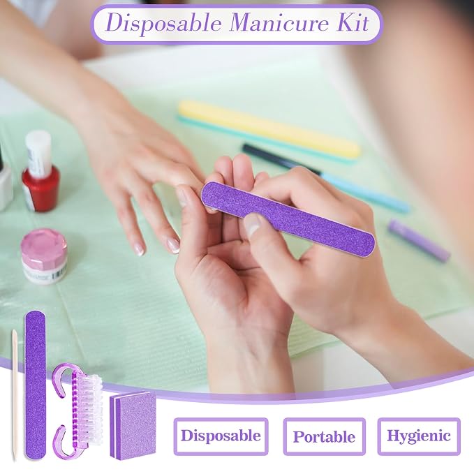 20 Sets Disposable Manicure Kit Basics 4 Piece Nail Kit - Image 3