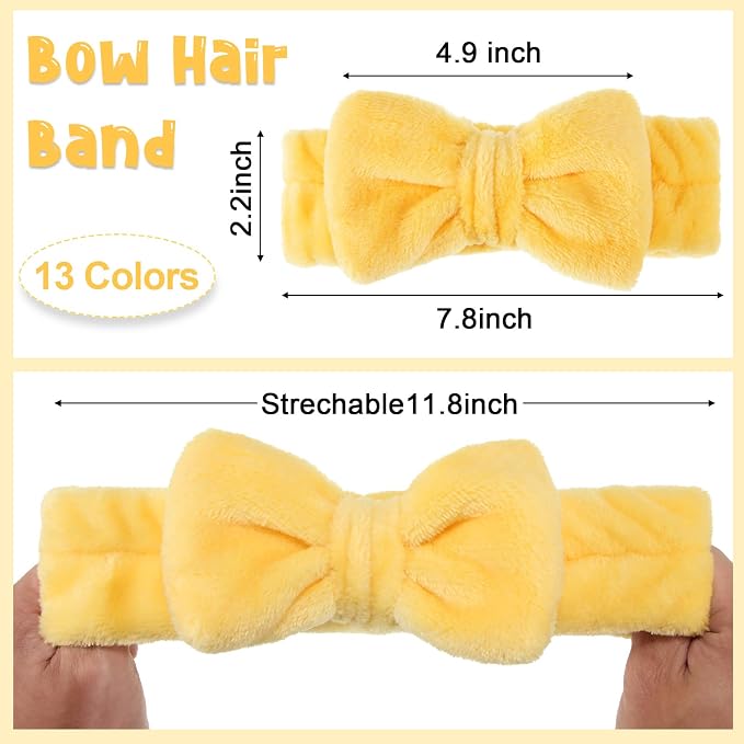 Tigeen 52 Pieces Spa Headband for Washing Face Bulk Soft Coral Fleece Skincare - Image 2