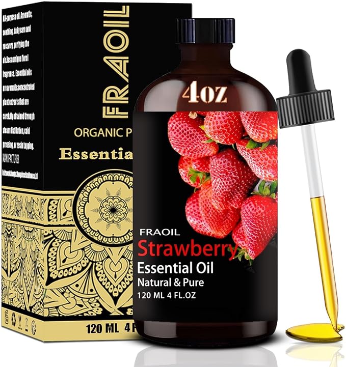 Strawberry Essential Oil, Strawberry Oil 4 Fl Oz 120ML by FRAOILESSENTIALOIL