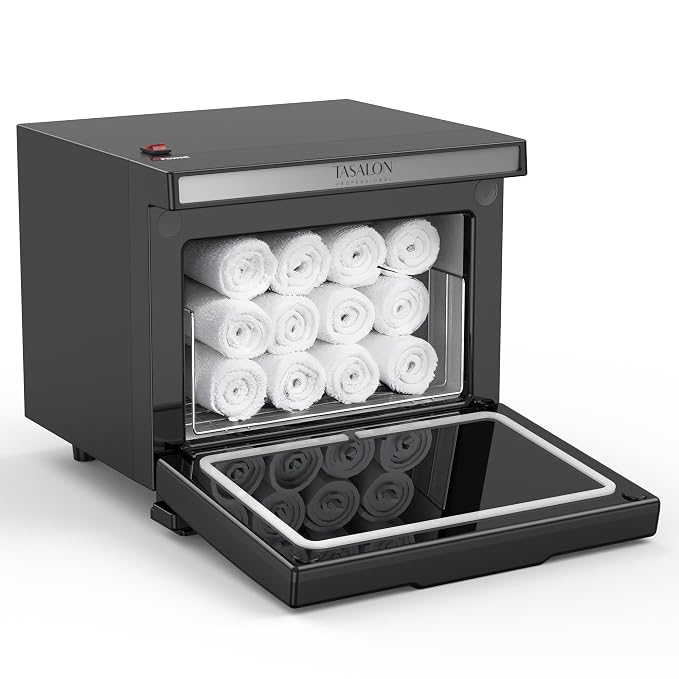 TASALON 8L Towel Warmer Hot Cabinet Box, Aluminum Inner Chamber, Removable Tray by TASALON