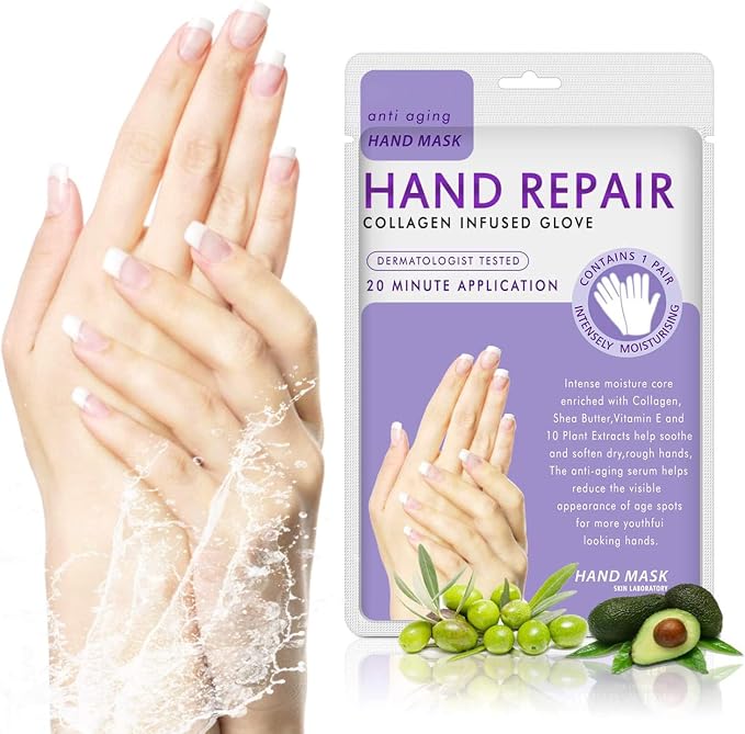 Hand Mask Moisturizing Glove 5 pack, Hydrating Masks Repair Dry Cracked Hands - Image 6