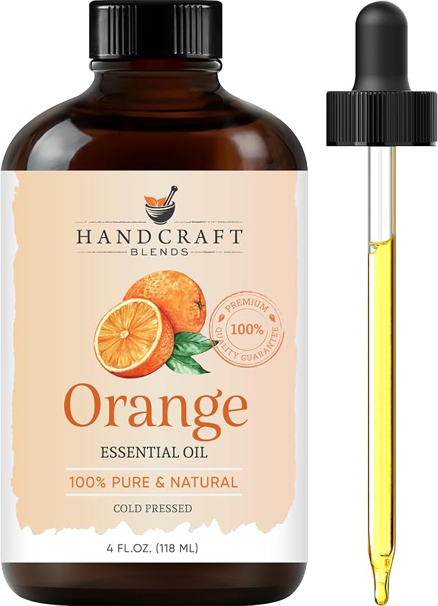 Handcraft Blends Orange Essential Oil – Huge 4 Fl Oz – 100% Pure and Natural – by HandcraftBlends