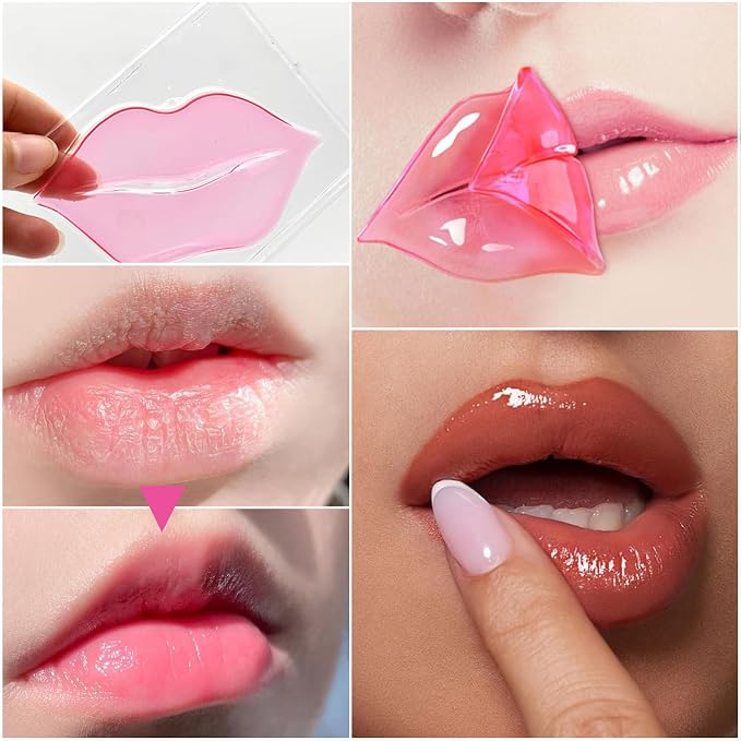 40 Pairs Eye Mask & Lip Mask, 24K Gold Gel Crystal Collagen Under Eye Patches - Image 5