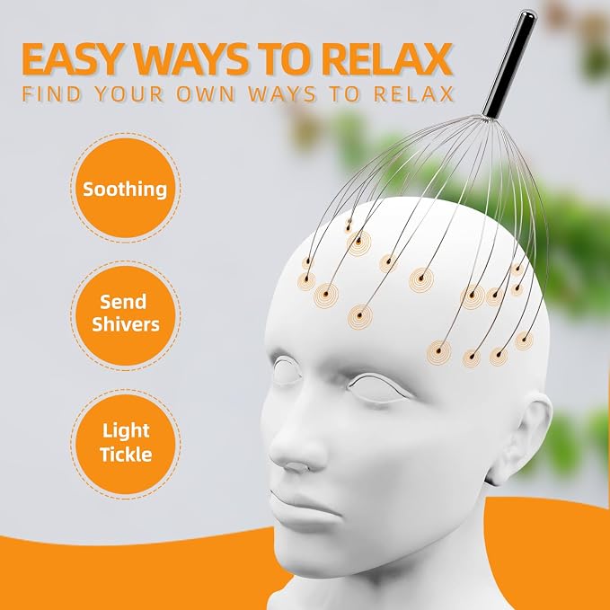 YEZY Head Massager 28 Fingers Head Scratcher Scalp Massager, Back Scratcher - Image 2