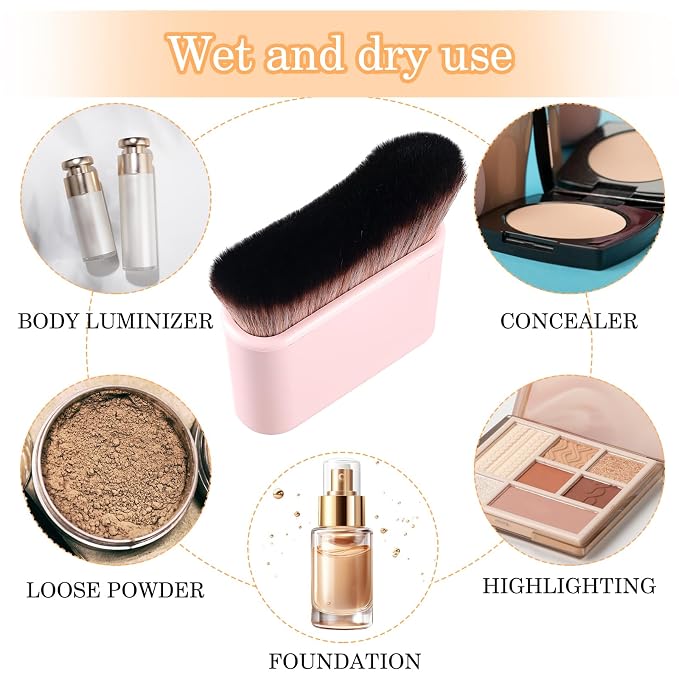DIVINA VITAE Self Tan Brush Soft Body Makeup Brush Portable Self Tanning Brush - Image 4