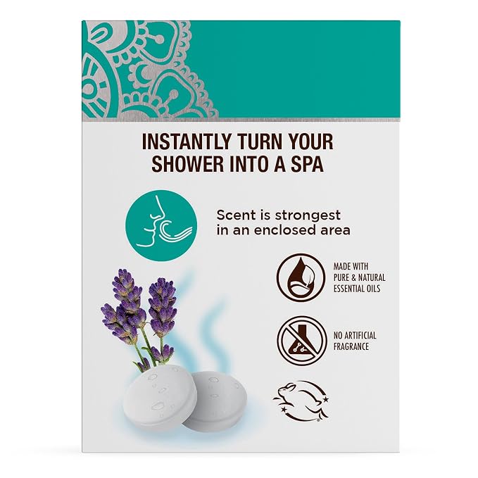 GuruNanda Lavender Vapor Shower Tablets, Clean-Dissolving Aromatherapy Shower - Image 9