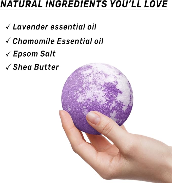 Deep Sleep Bubble Bath Bombs Infused - Image 7