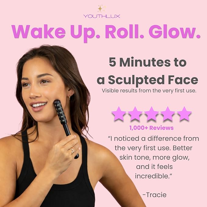 Radiance Roller – Germanium Stone Facial Massage Tool/Wand Face Roller - Image 6