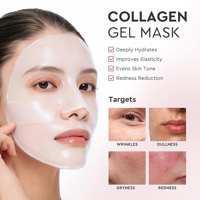Elvira Bio-Collagen Real Deep Mask, Overnight Hydrating Face Mask - Image 6