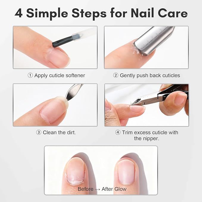 Makartt Cuticle Trimmer Set: Professional Cuticle Nipper and 2 Cuticle Pushers - Image 7