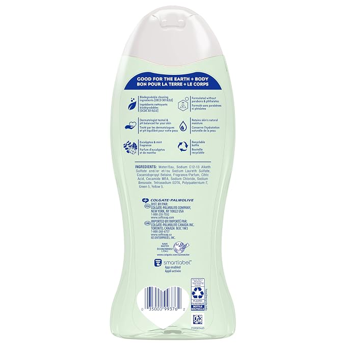 Softsoap Eucalyptus & Mint Body Wash, Moisturizing Body Wash, 20 Oz - Image 9