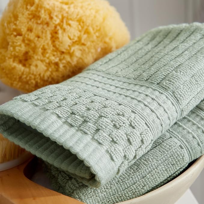 Springtree Home 100% Cotton Bath Towel Set of 4 | Super Soft & Absorbent - Image 9