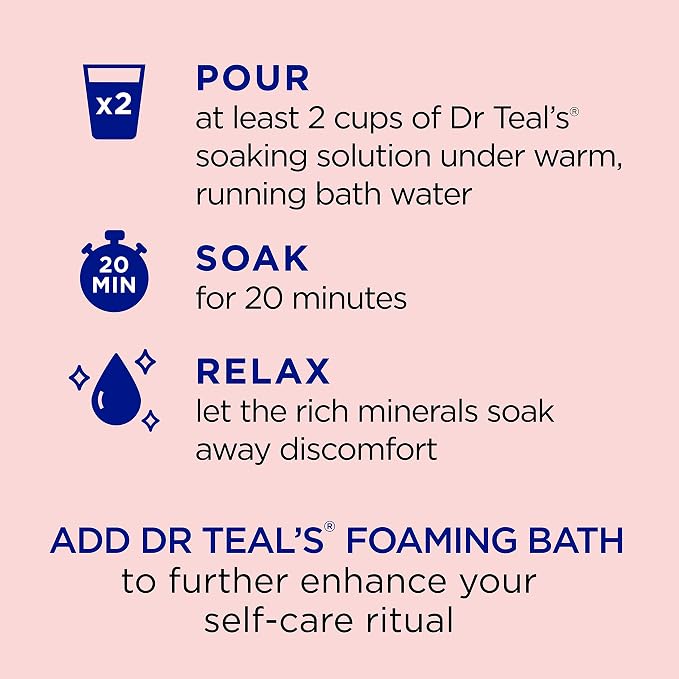 Dr Teal's Epsom Salt Magnesium Soak, Ashwagandha & Essential Oils, 3 lbs - Image 7