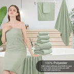 18 Piece Family Bath Towel Set Include 6 Bath Towels, 6 Hand Towels and 6 - Image 4