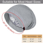 Satin Bonnet for Sleeping Night Cap, Adjustable Satin Lined Silk Bonnets Sleep - Image 5