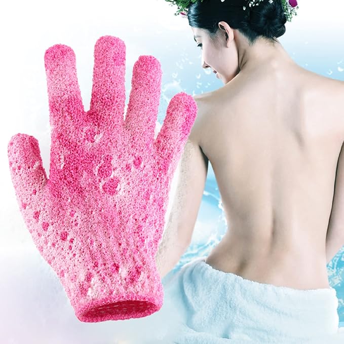 Exfoliating Shower Bath Gloves【4 Pair】 Double Side Durable Nylon Shower Gloves - Image 8