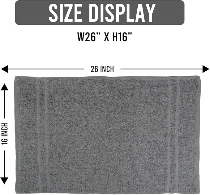 Hand Towels - Pack of 40, 16 x 27 Inches, 100% Cotton, Highly Absorbable - Image 2