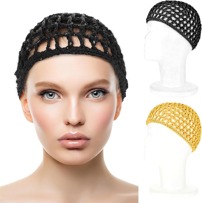 WLLHYF Wig Cap Thick Long Hair Caps Adjustable Net Mesh Braided Weaving Making - Image 2