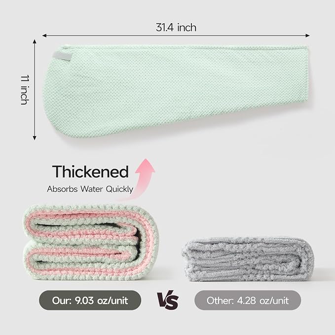 REDKISS Microfiber Hair Towel Wrap - Image 3