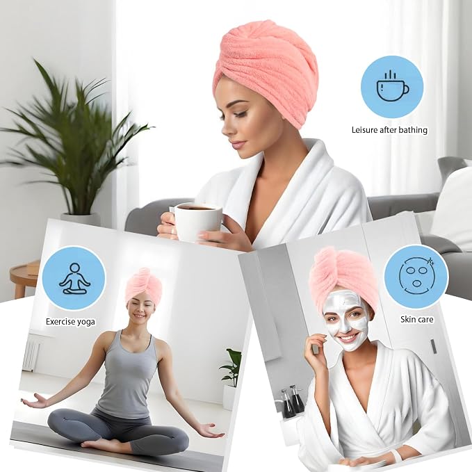 Microfiber Hair Drying Towel Wrap - Image 3