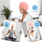 Microfiber Hair Drying Towel Wrap - Image 3