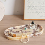 Koville Natural Marble Tray for Decor, Marble Vanity Tray for Perfume, Stone - Image 5