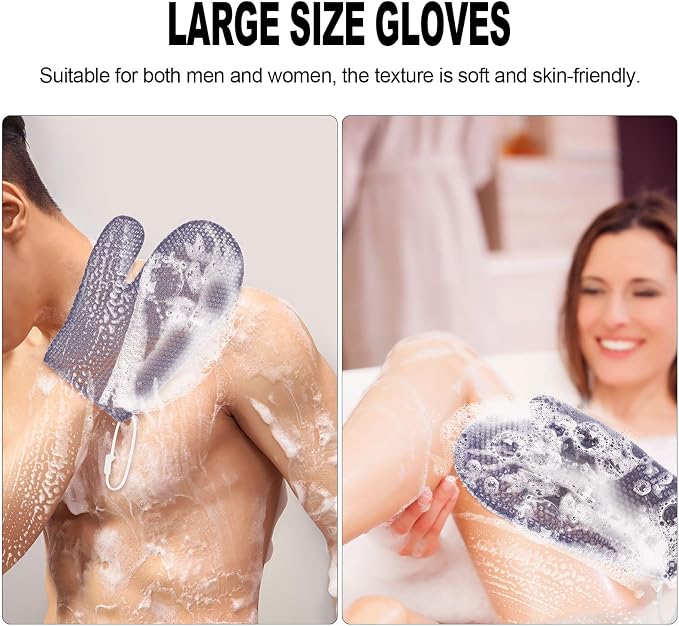 Honeycomb Exfoliating Bath Gloves - Image 3