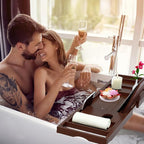 Premium Bamboo Bathtub Caddy Tray - Image 6