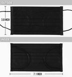 LEMENT 500pcs Disposable Black Mask, 3-Ply Face Masks - Image 5