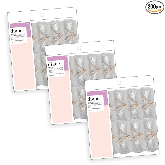 Diane Disposable Clear Processing Hair Caps, by Diane