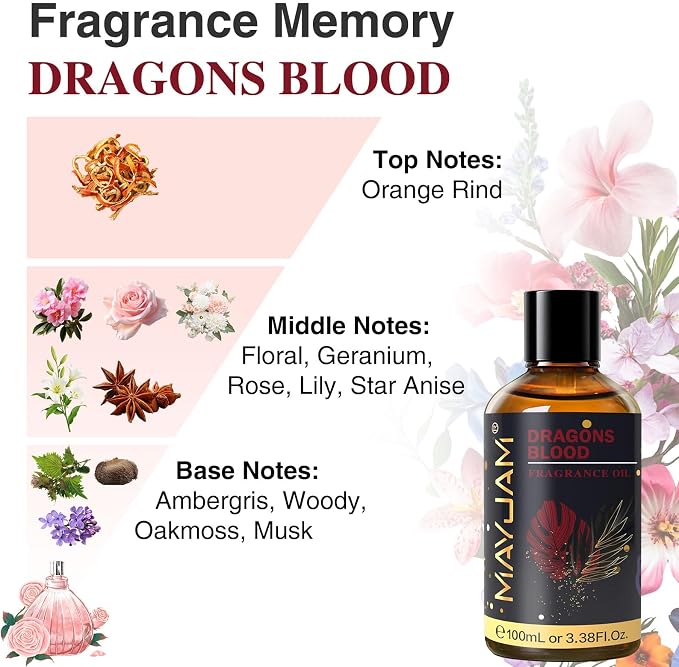 MAYJAM 100ML/3.38FL.OZ Dragons Blood Fragrance Oils - Image 4