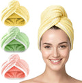 3 Pack Microfiber Hair Towel Wrap by YHPDYL