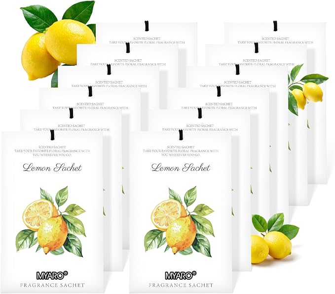 MYARO 12 Packs Lemon Scented Sachets - Image 8