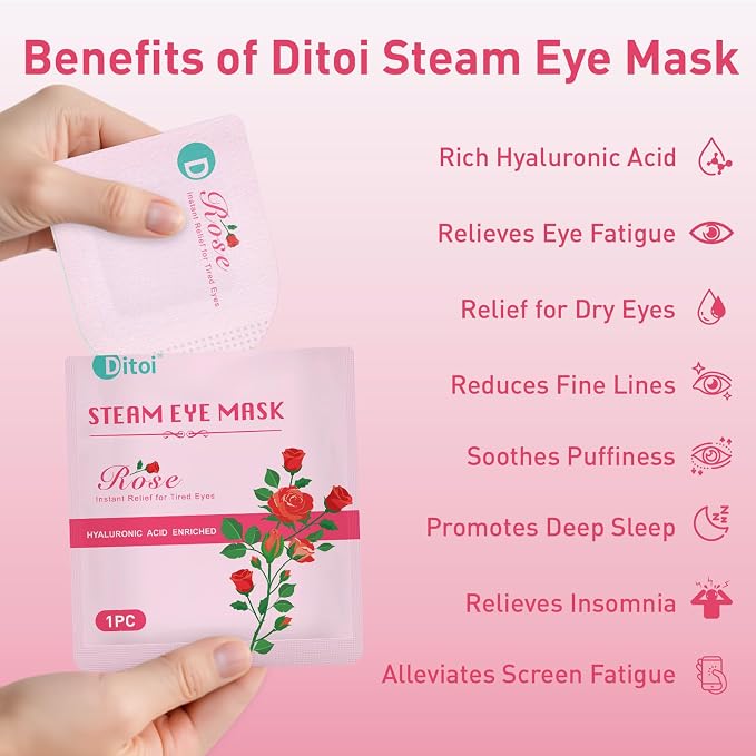 Ditoi Steam Eye Mask, Heated Eye Mask - Image 2