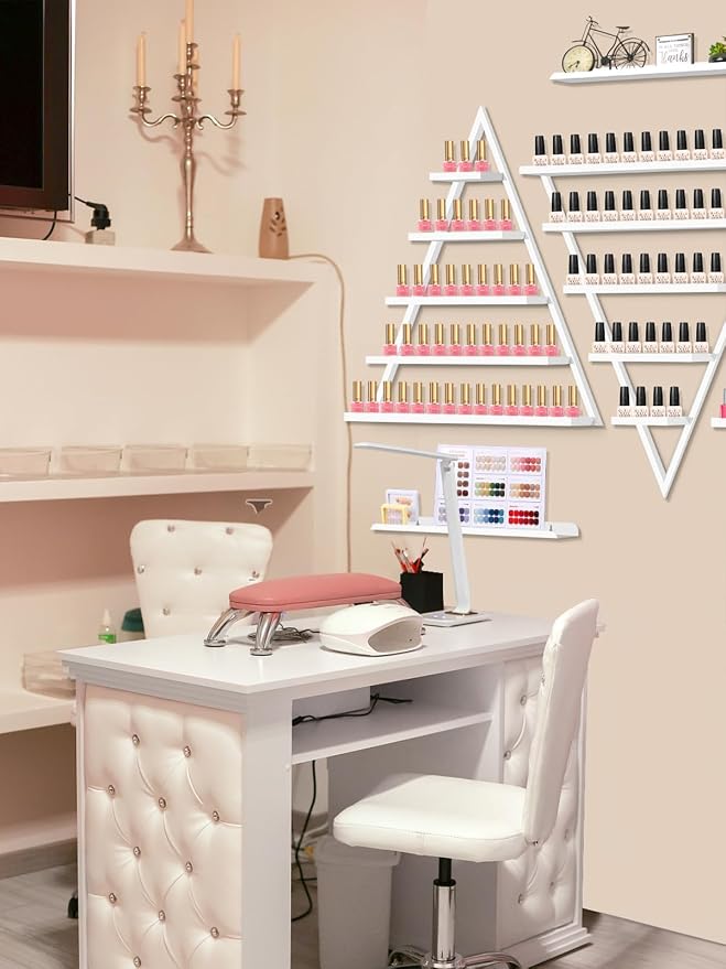 EBANKU 10PCS Nail Polish Racks 5 Tiers Nail Polish Shelf - Image 6