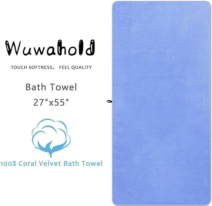 2 Pack Bath Towel Set, Waffle Bath Towel Set, Microfiber Super Soft Highly - Image 7