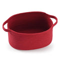 Happyiren Cute Burgundy Woven Gift Basket – Empty Burr Baskets by Unknown