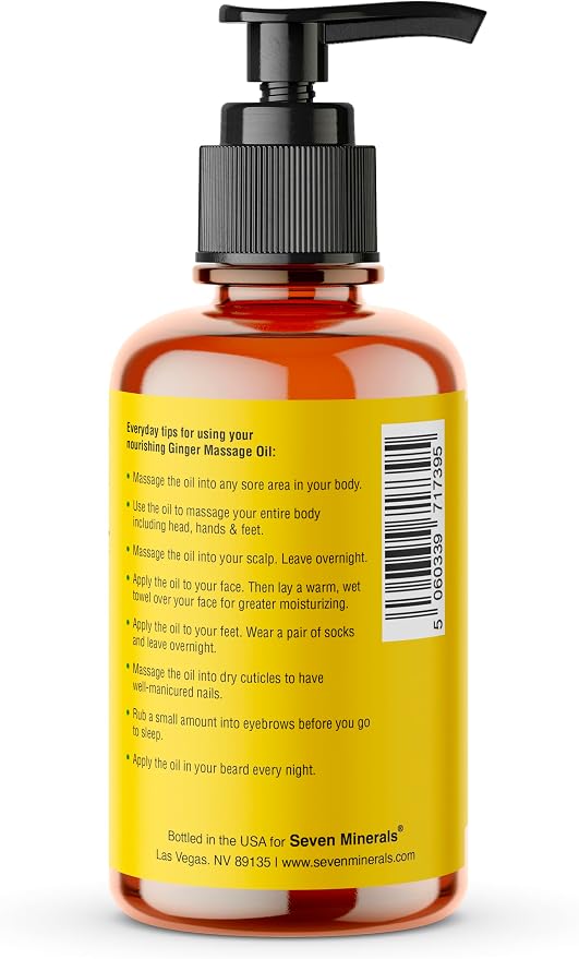 Seven Minerals Ginger Massage Oil - Image 6