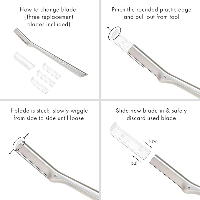 Tweezerman Facial Razor Replacement Blades - Image 4
