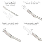 Tweezerman Facial Razor Replacement Blades - Image 4