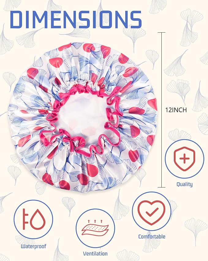 Aquior Shower Caps, Reusable Shower Cap - Image 2