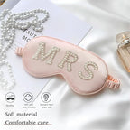 Bride Sleep Mask, Bride Eye Mask, Mrs Satin Bridal Eye Maskes Soft Sleep Maskes - Image 3