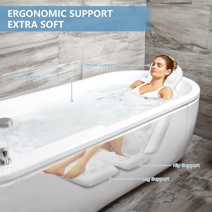 Full Body Bath Pillow, Luxury Bath Cushion - Image 5